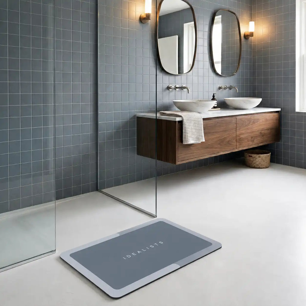 Tapis de bain effet diatomite antidérapant