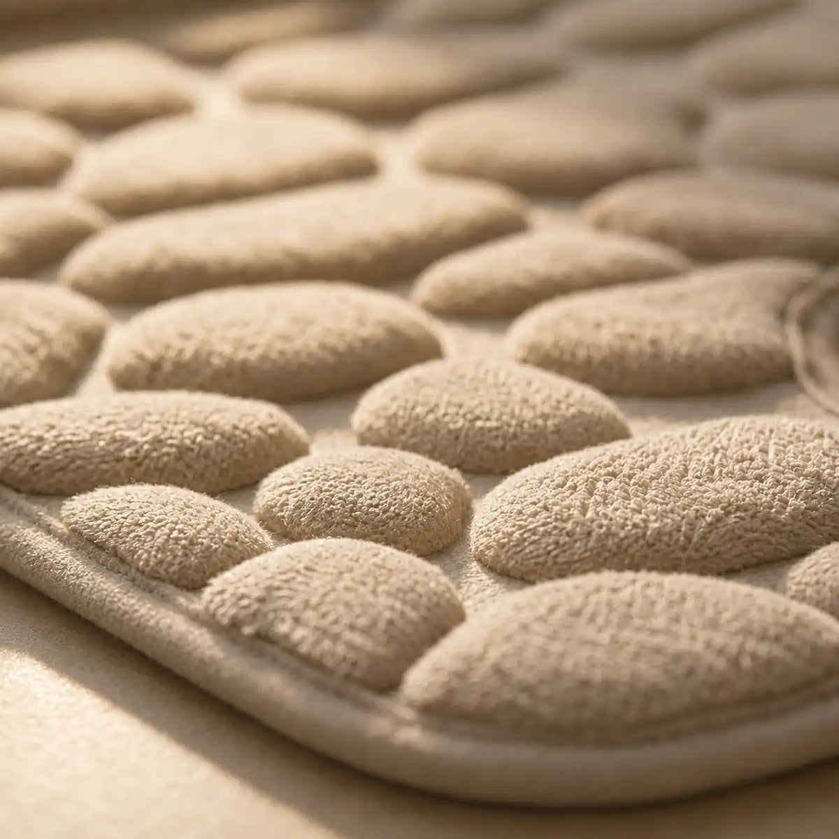 Tapis de WC effet galet antidérapant