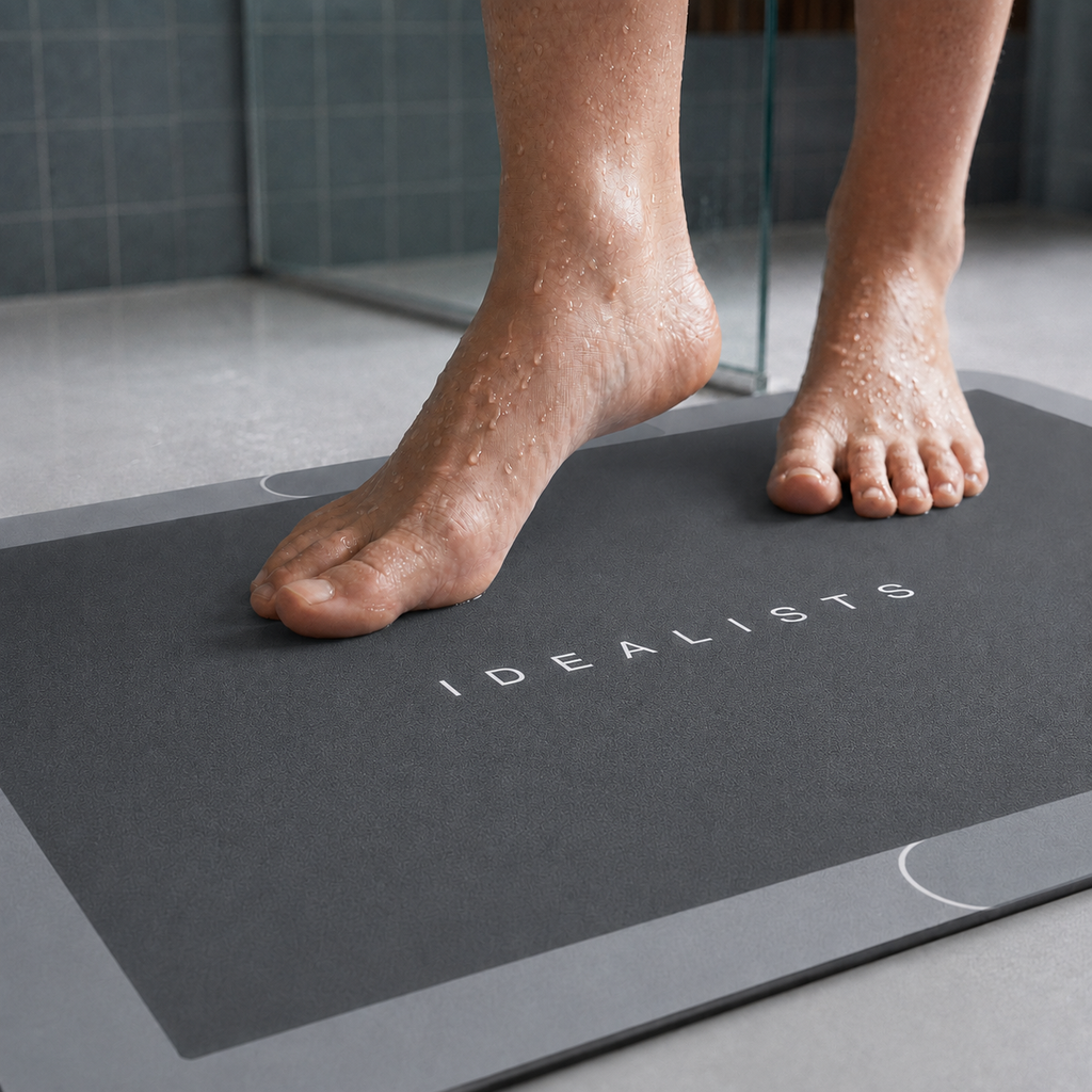 Tapis de bain effet diatomite antidérapant