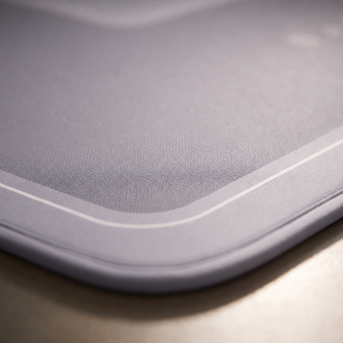 Tapis de bain d'angle antidérapant effet diatomite