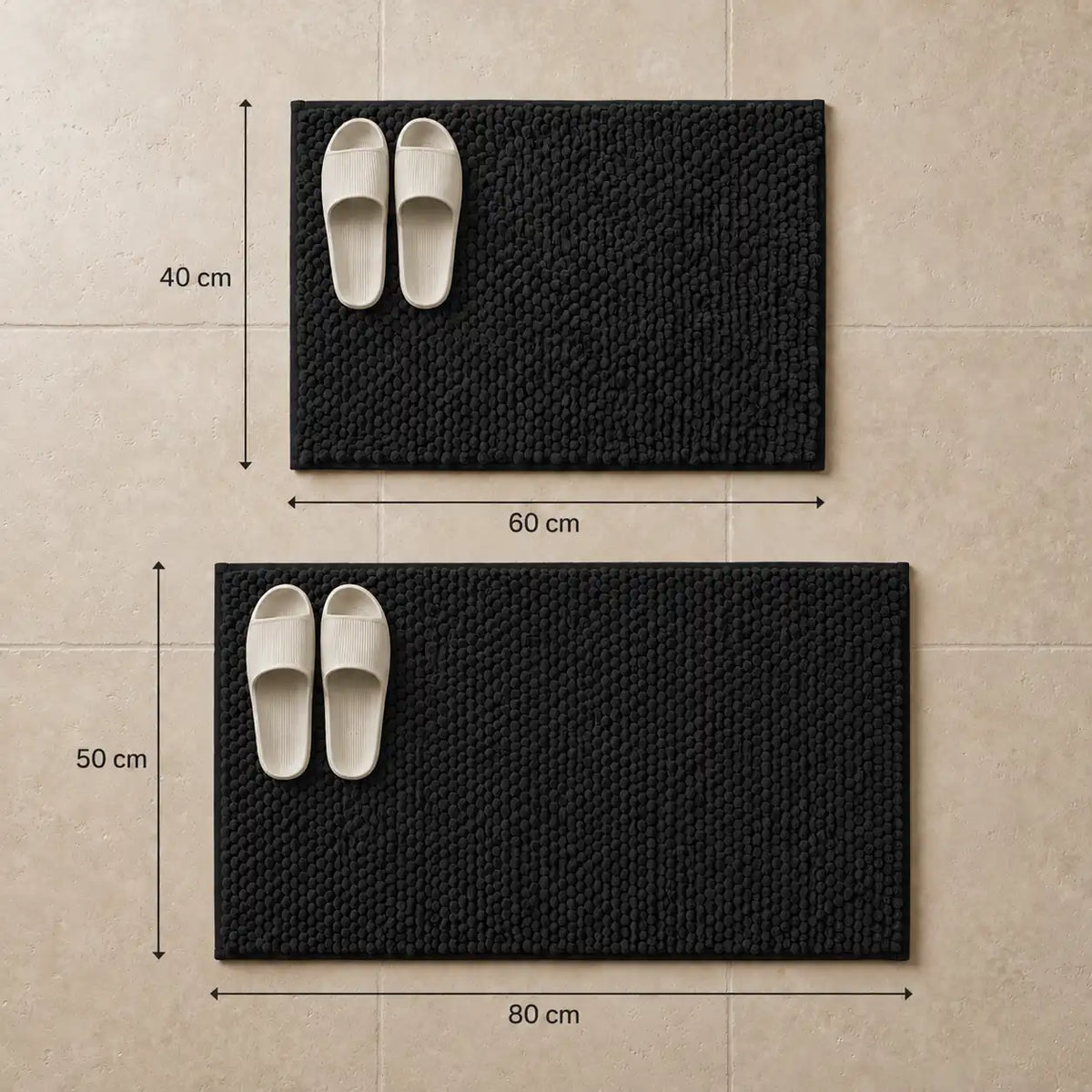 Tapis de bain chenille rectangle