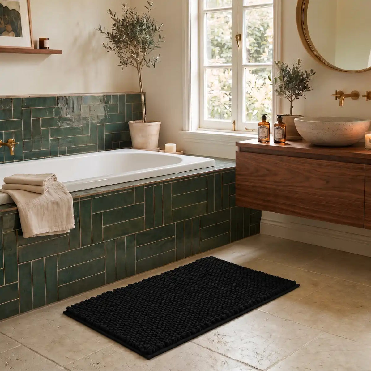 Tapis de bain chenille rectangle