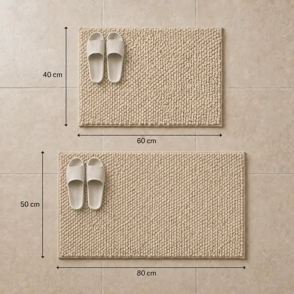 Tapis de bain chenille rectangle