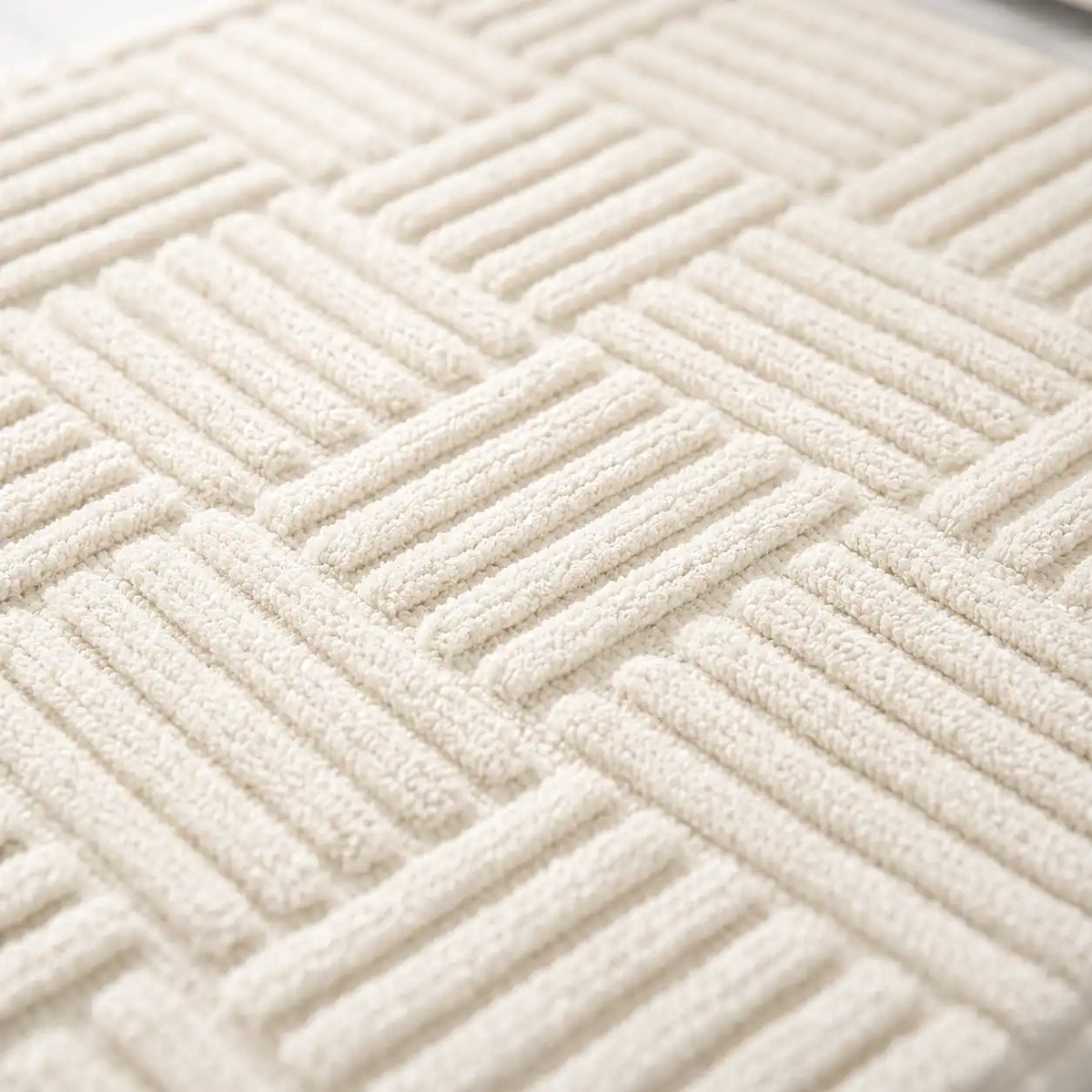 Tapis de bain tressé rectangle