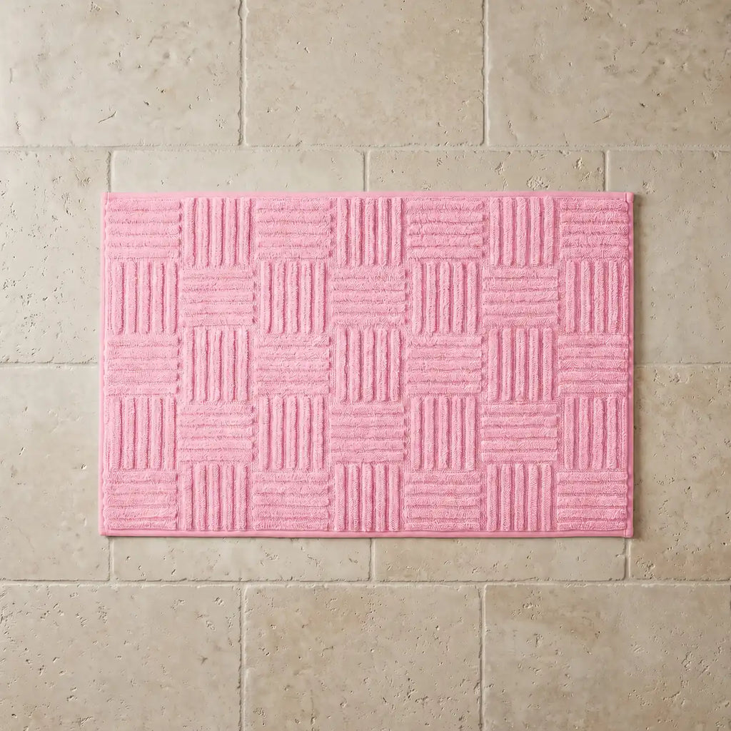 Tapis de bain tressé rectangle