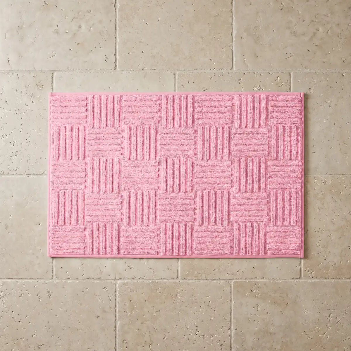 Tapis de bain tressé rectangle