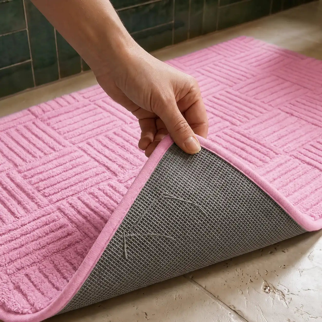 Tapis de bain tressé rectangle