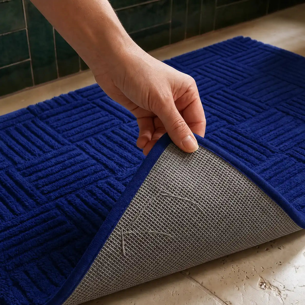 Tapis de bain tressé rectangle