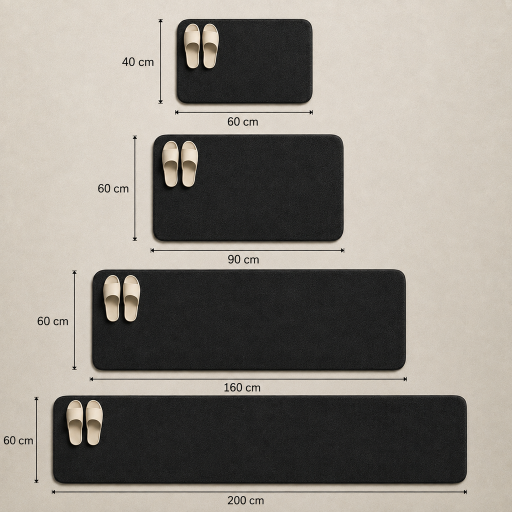 Tapis de bain absorbant rectangle
