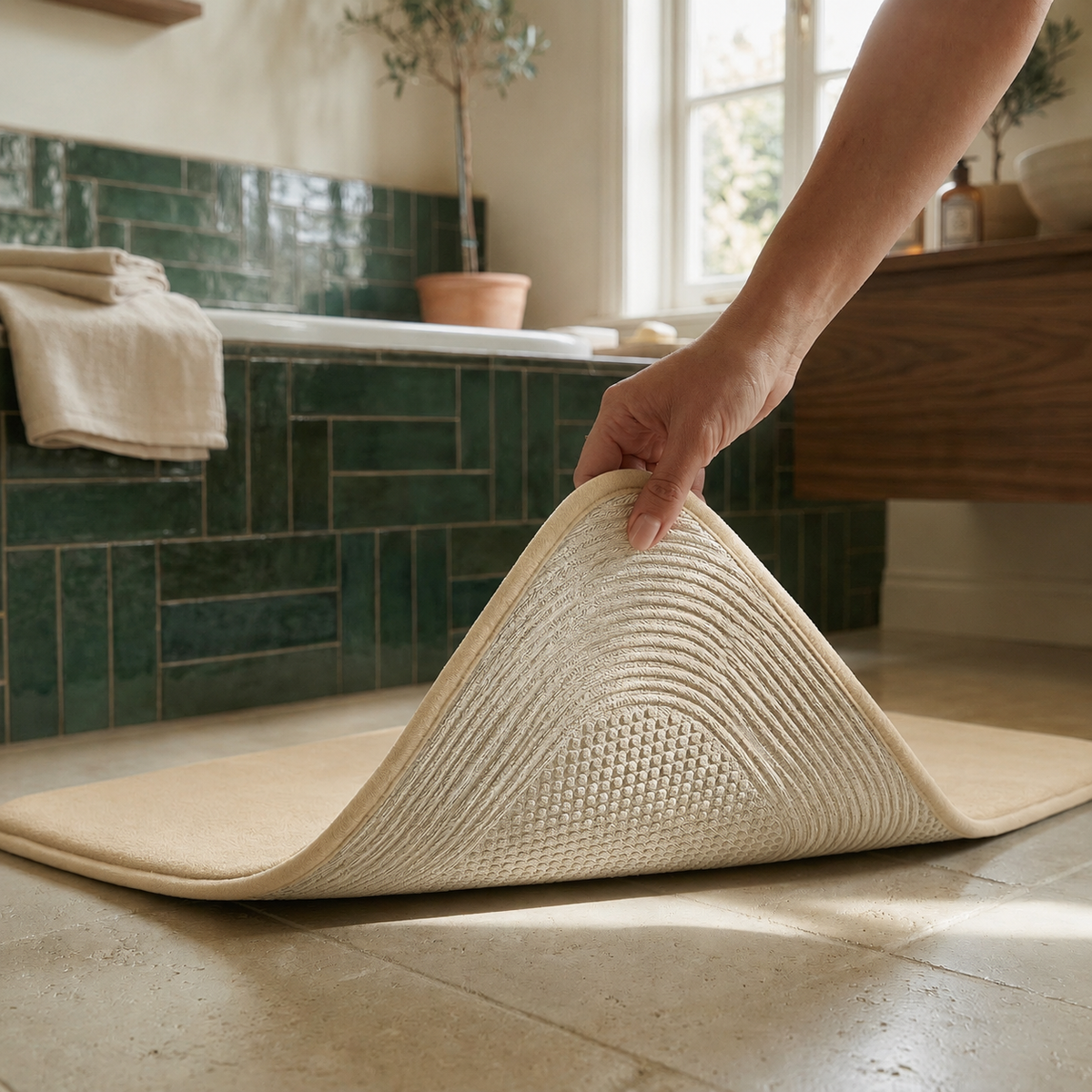 Tapis de bain absorbant rectangle