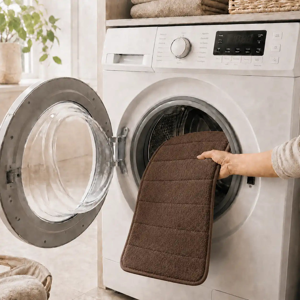 Set de 3 tapis de bain à mémoire de forme rayé