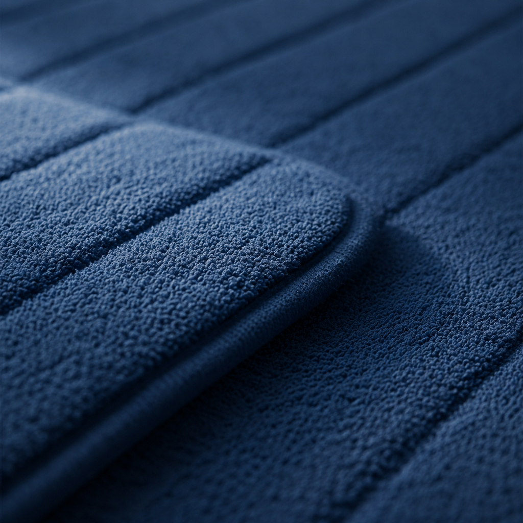Tapis de WC à mémoire de forme moelleux