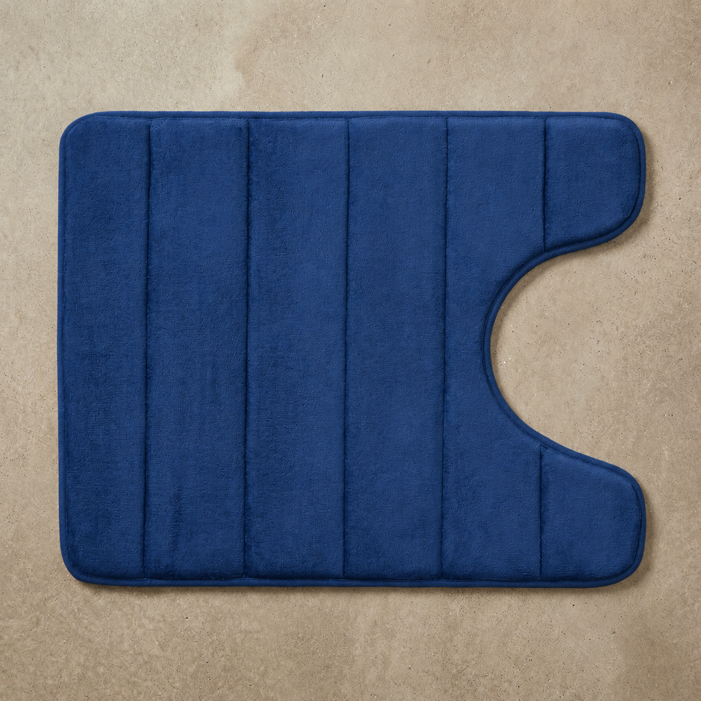 Tapis de WC à mémoire de forme moelleux