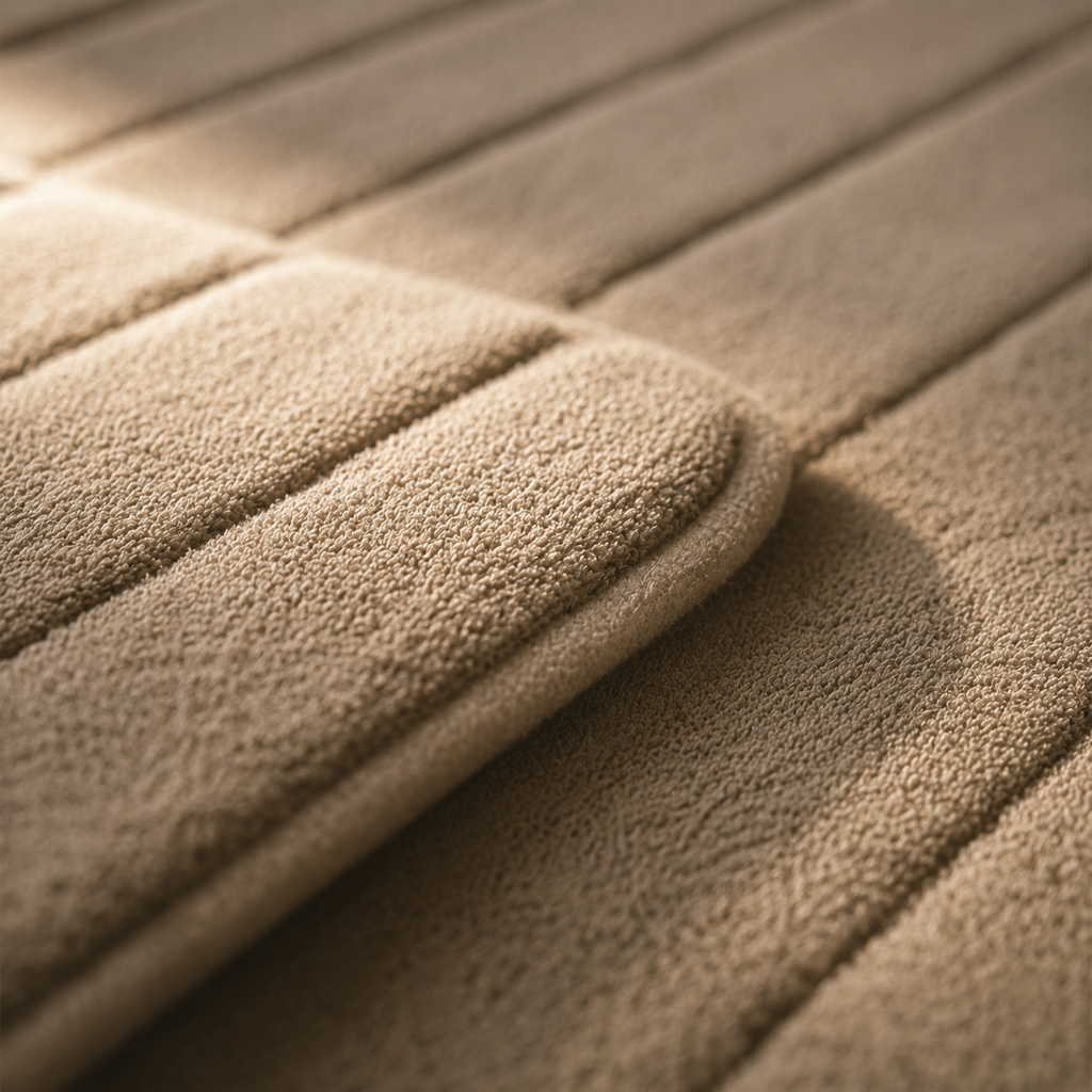 Tapis de WC à mémoire de forme moelleux