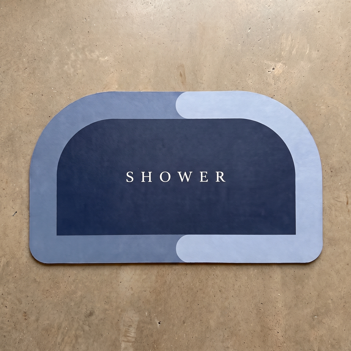 Tapis de bain antidérapant effet diatomite – Forme arche