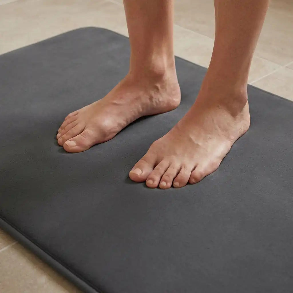 Set de 3 tapis de bain à mémoire de forme