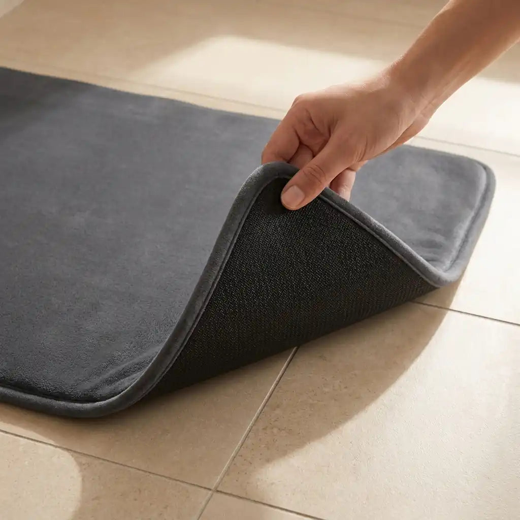 Set de 3 tapis de bain à mémoire de forme