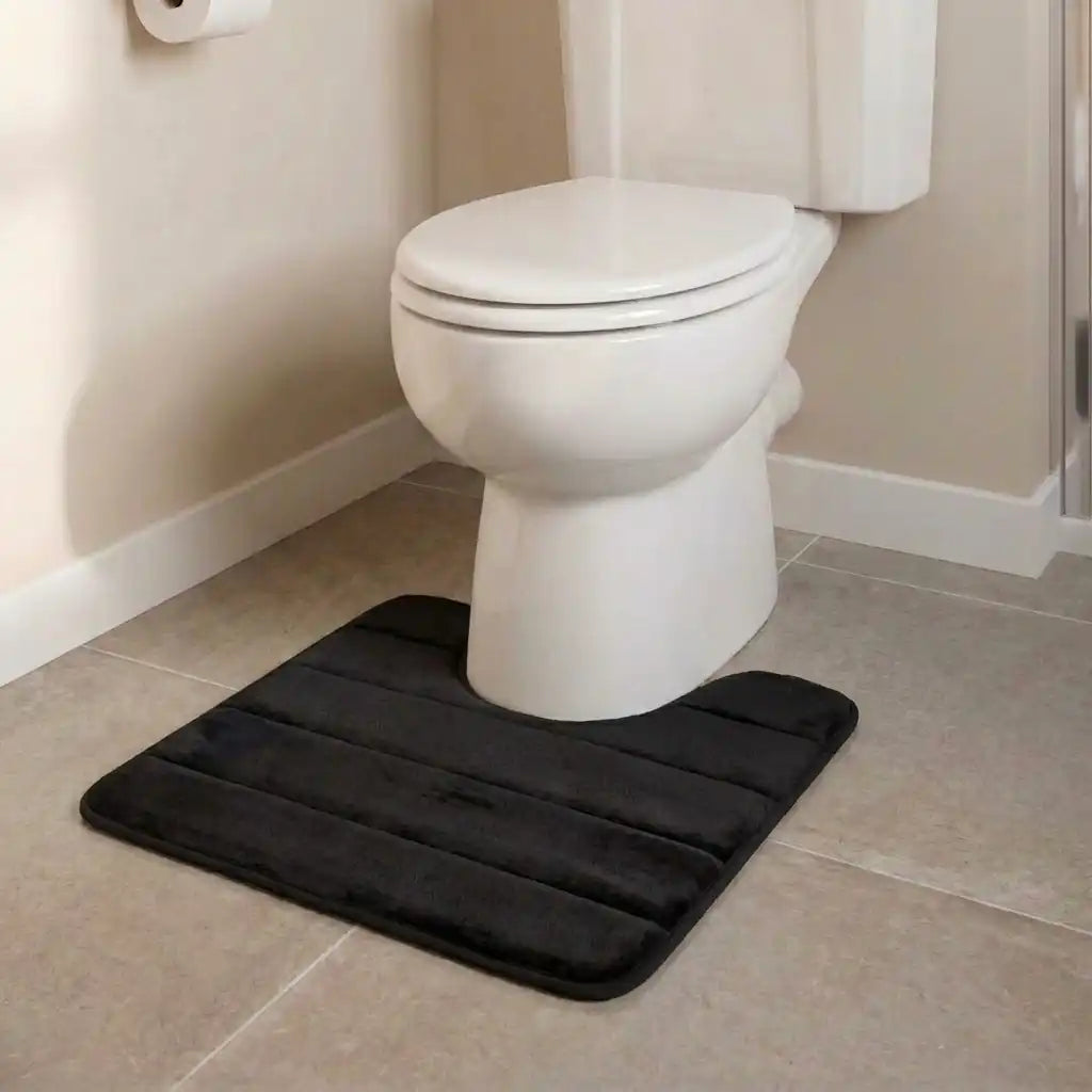 Tapis de WC à mémoire de forme moelleux