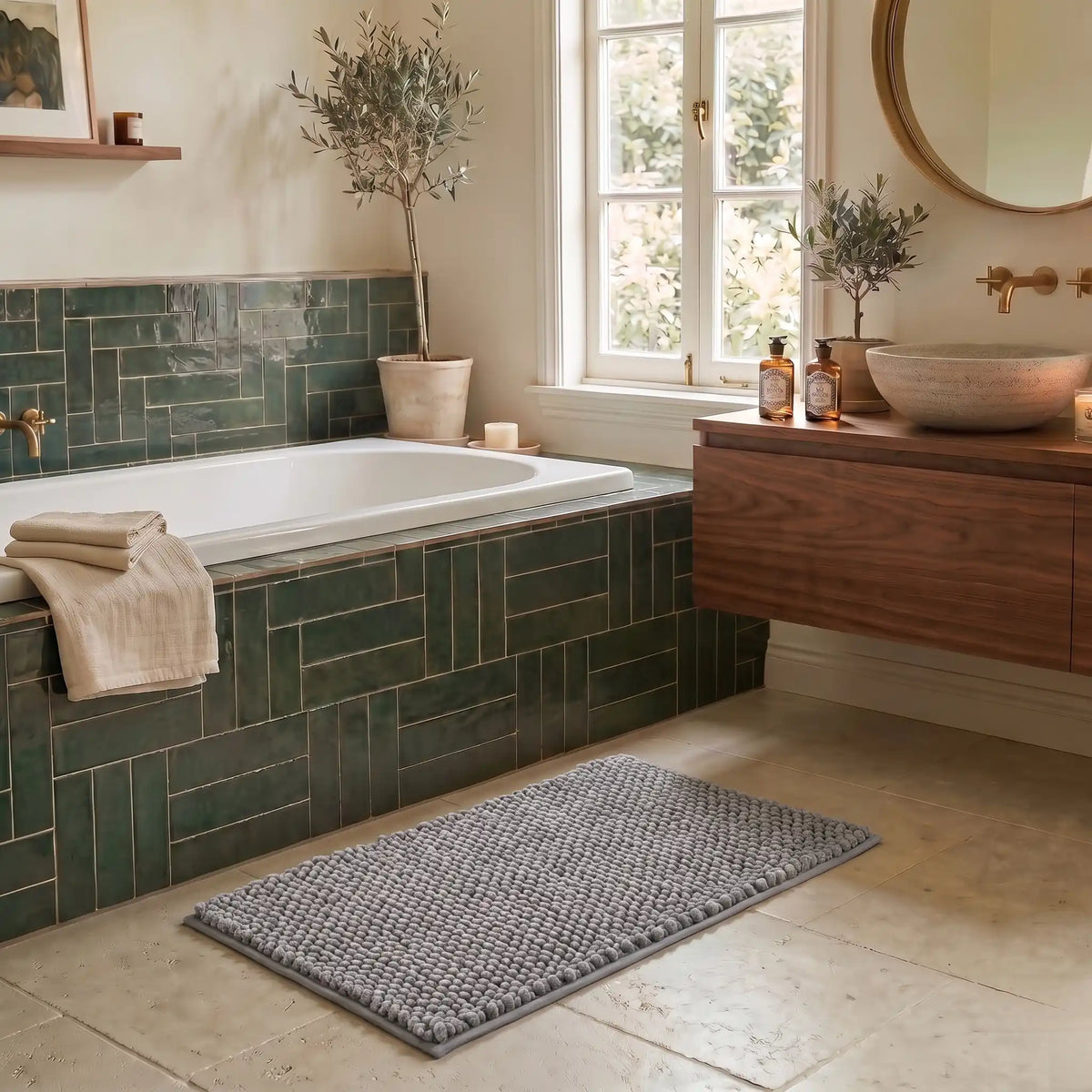 Tapis de bain chenille rectangle