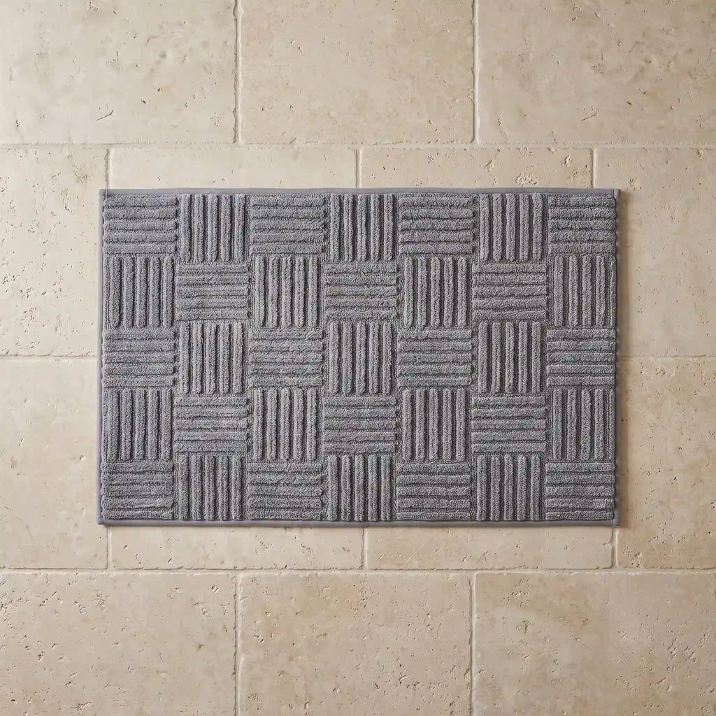 Tapis de bain tressé rectangle