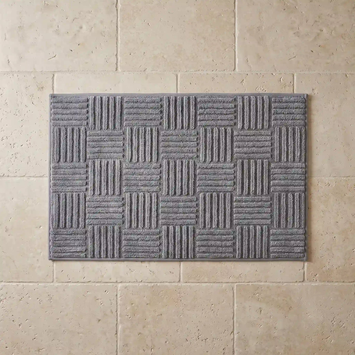 Tapis de bain tressé rectangle