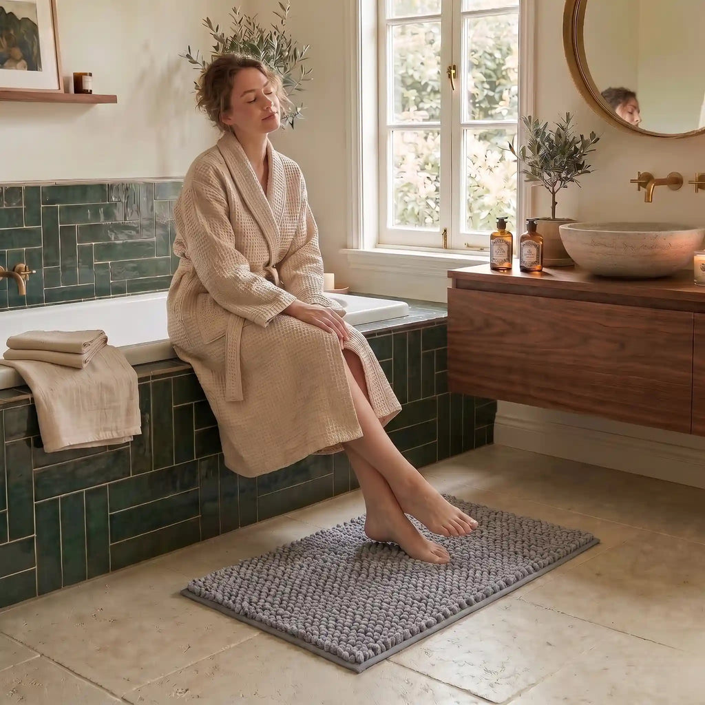Tapis de bain chenille rectangle