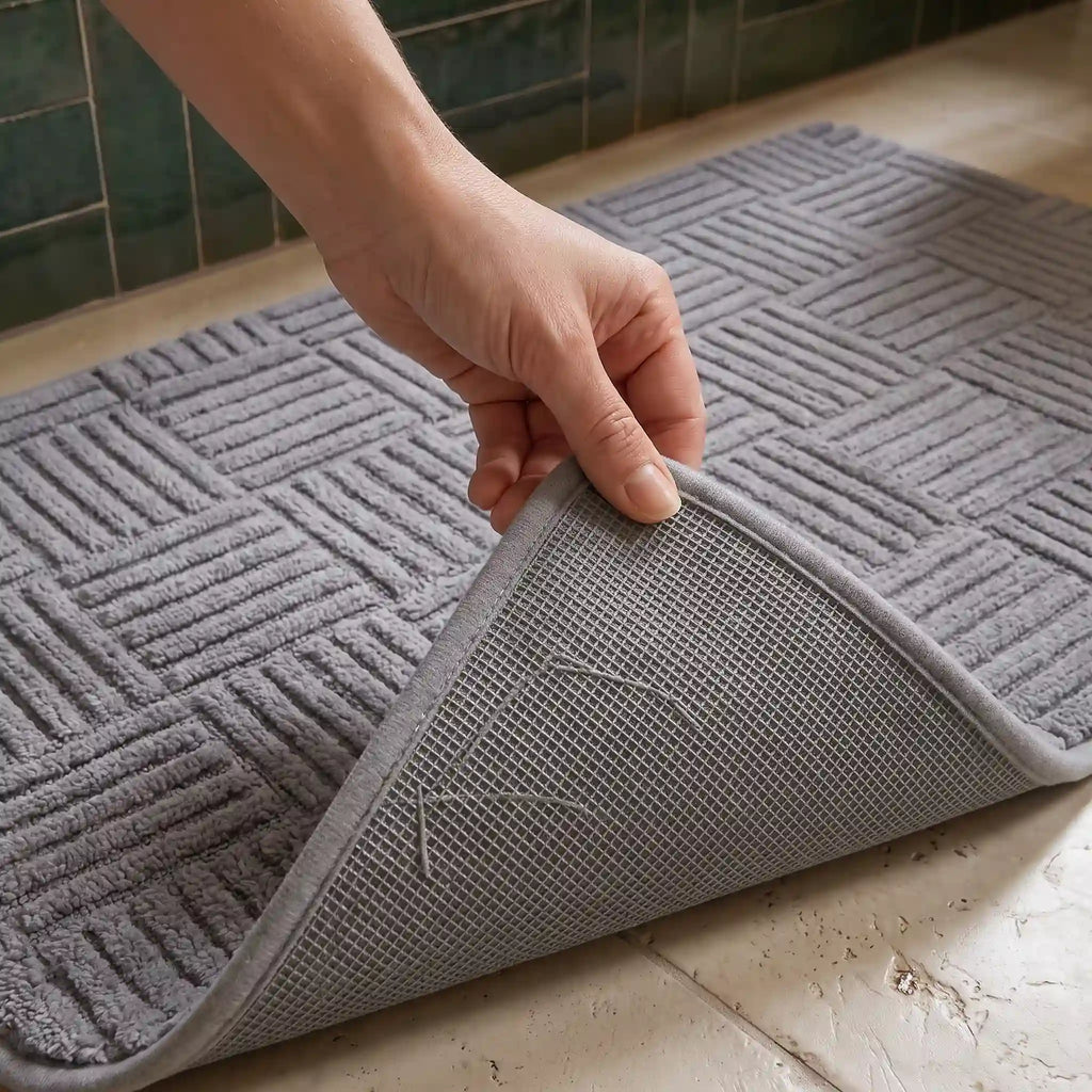 Tapis de bain tressé rectangle