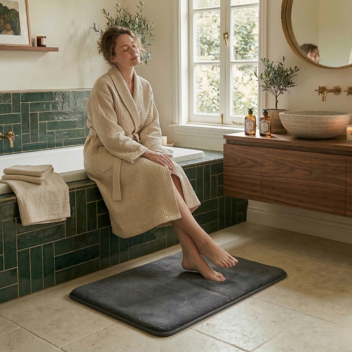 Tapis de bain absorbant rectangle