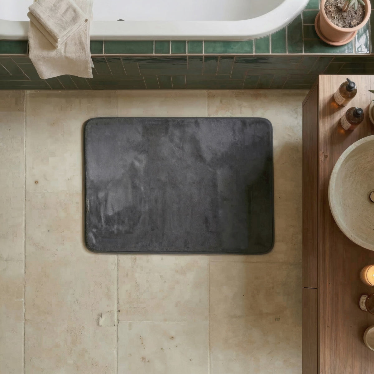 Tapis de bain absorbant rectangle